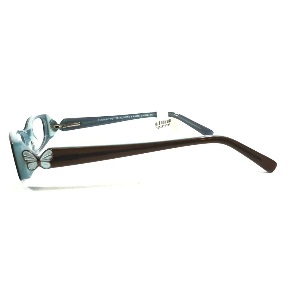 Runway Petite RUNPT3 BROWN/BLUE Eyeglasses Frames Butterflies 45-14-130